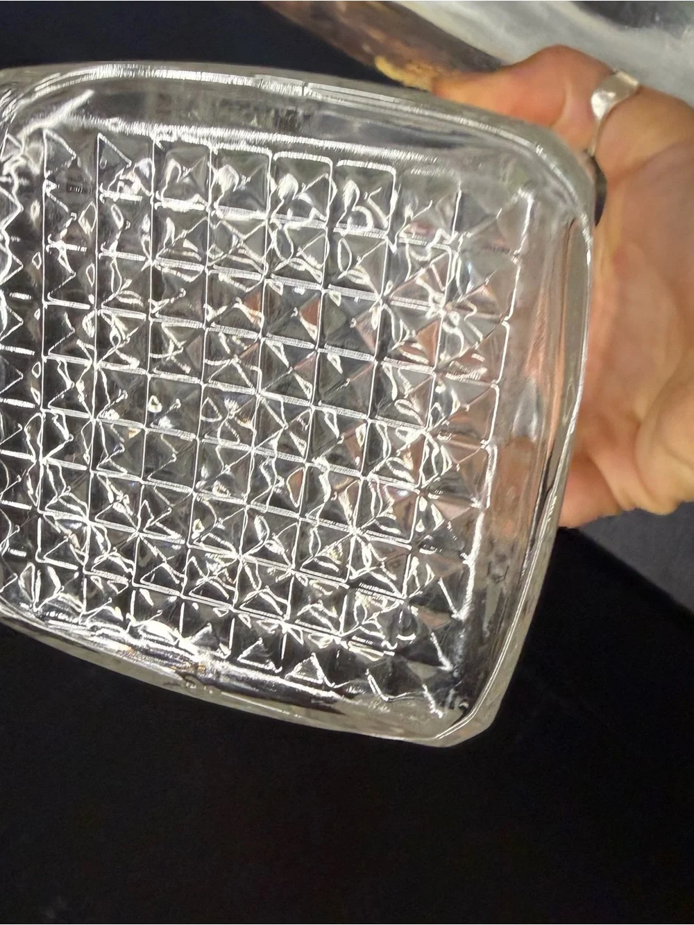 Clear Glass Square Decanter
